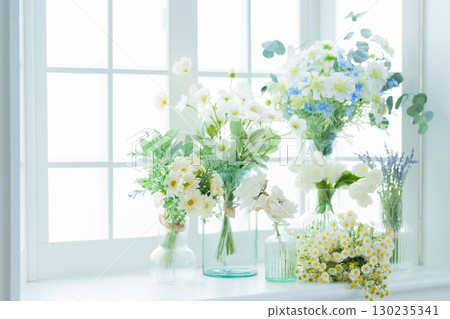 窗花、人造花、乾燥花 130235341