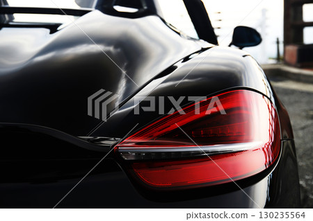 The beauty of the black open car and the 981 130235564