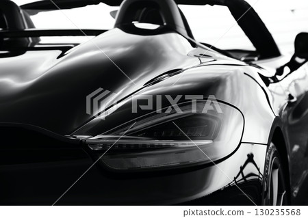 The beauty of the black open car and the 981 130235568