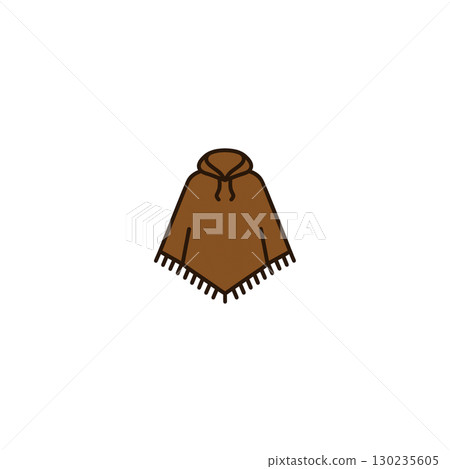 Poncho color icon, material, no background, document creation, fashion Poncho color icon, material, no background, document creation, fashion 130235605