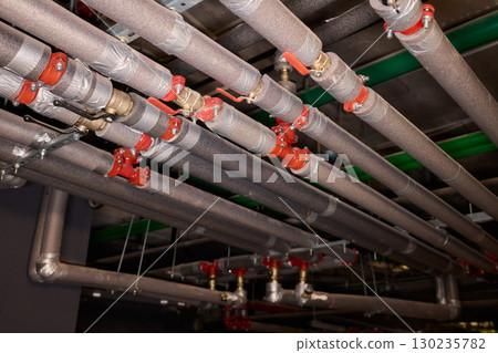 Industrial Pipe Systems utilized in a Construction Environment for various purposes 130235782