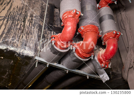 Industrial Pipe Systems utilized in a Construction Environment for various purposes Industrial Pipe Systems utilized in a Construction Environment for various purposes 130235800
