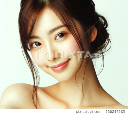 Beautiful woman beauty portrait 130236285