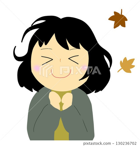 感受秋天的女孩 130236702