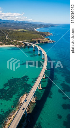 [AI生成] 一座巨大、漫長、高大、美麗的橋樑 130236982