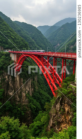 [AI-generated] A huge, long, high, and beautiful bridge 130236985