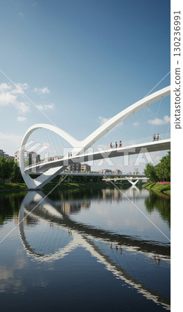 [AI生成] 一座巨大、漫長、高大、美麗的橋樑 130236991