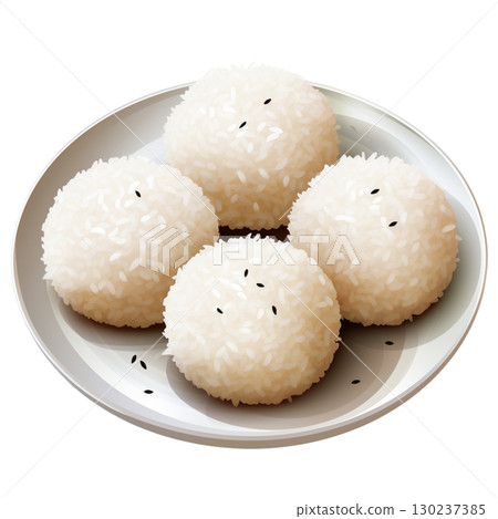 Sticky rice balls 130237385