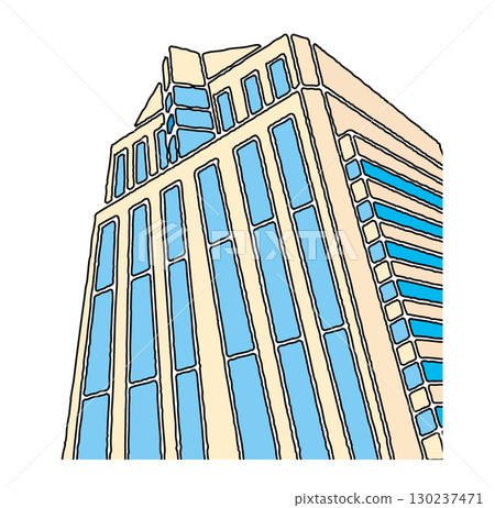 建築插圖線描 130237471