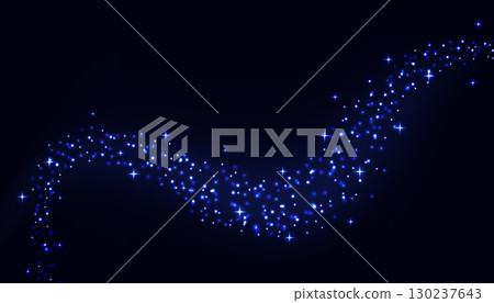 Abstract futuristic blue background with flow dots and glitter lights. Vector illustration Abstract futuristic blue background with flow dots and glitter lights. Vector illustration 130237643