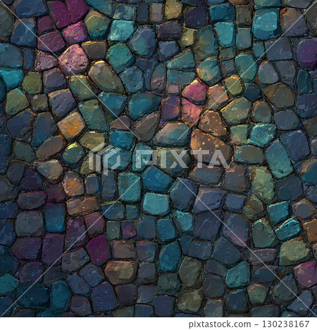 Unique multicolored stone pattern 130238167