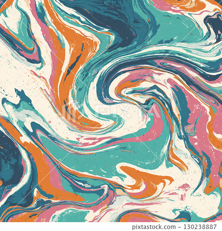 Abstract art with mixed paints 130238887