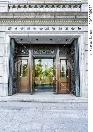 Meiji Seimeikan (Meiji Yasuda Life Insurance Company Headquarters Building), an Important Cultural Property of Modernist Architecture, Main Entrance 130238953