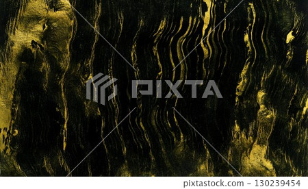 Abstract Gold Veins on Black: Fluid, Textured, and Luminous Art 130239454