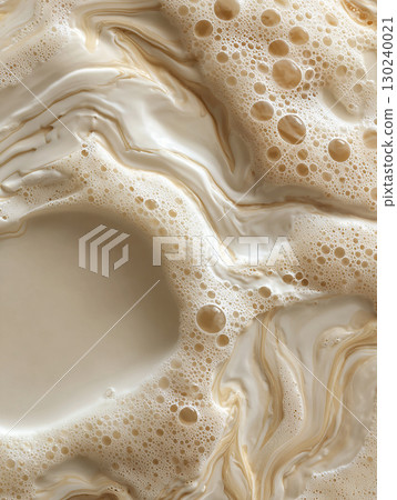 Soft whipped cream close-up 130240021