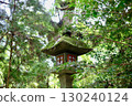 Mossy stone lantern and green forest (traditional Japanese landscape) 130240124