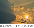 A sunset that brought heavy rain immediately afterwards 130240356