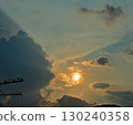 A sunset that brought heavy rain immediately afterwards 130240358