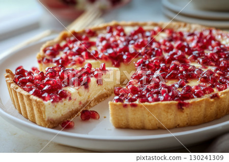 白盤子裡的石榴塔 130241309