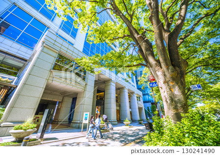 Tokyo cityscape in Japan, overlooking the lush greenery of Omotesando, Tokyo 130241490