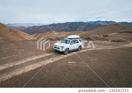Toyota 4runner on high altitude mountain top in Tibet ,China 130241515