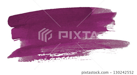 purple watercolor background. Artistic hand paint. Isolated on transparent background. 130242552