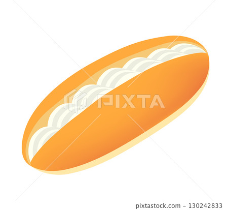 奶油麵包圖標 130242833