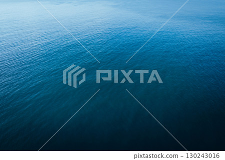 Aerial view of blue sea and sky landscape 130243016