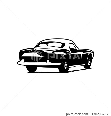 Classic Car Company Logo Vector - Antique legend. Best for logos, badges, emblems, icons. 130243207