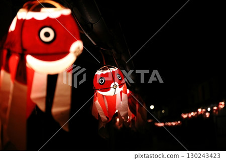 Lit Yanai goldfish lanterns Lit Yanai goldfish lanterns 130243423