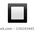 Black square checkbox button icon 130243445