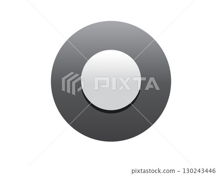 Grey circle checkbox button icon 130243446