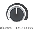 Black circle audio mixing console controller button icon 130243455