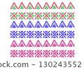 Decorative design that looks like it was drawn with crayons 130243552