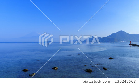Mount Fuji seen across Suruga Bay 130243568