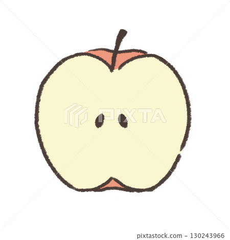 Half apple 130243966