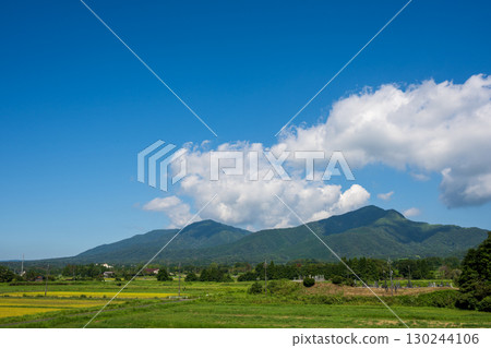 Beautiful mountain scenery of Hiruzen Plateau in Maniwa city, Okayama prefecture, Japan Beautiful mountain scenery of Hiruzen Plateau in Maniwa city, Okayama prefecture, Japan 130244106