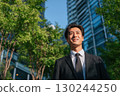 a handsome young japanese businessman wearing business attire 130244250