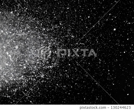 AI-generated image of snow falling on a black background. AI-generated image of snow falling on a black background. 130244623