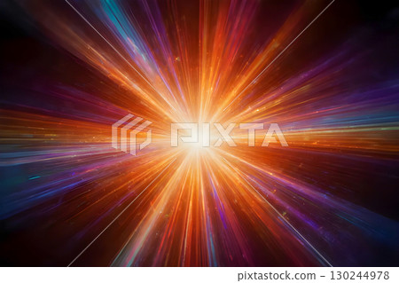 speed motion on night road 130244978