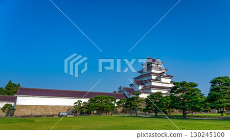 福島縣會津若松市敦賀城，白天 130245100