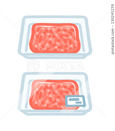 Minced meat in a tray Minced meat in a tray 130245259