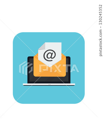 Email message envelope stock illustration Email message envelope stock illustration 130245352