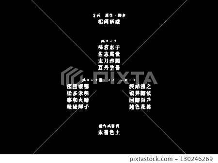 一部虛構的日本電影的片尾字幕設計 一部虛構的日本電影的片尾字幕設計 130246269