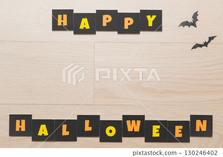 Cute Halloween sign frame 130246402