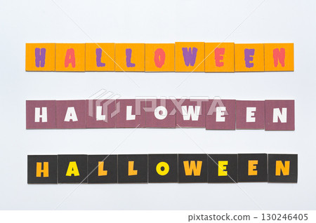 Cute Halloween sign frame 130246405