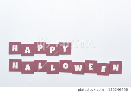 Cute Halloween sign frame 130246406