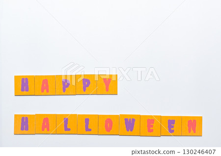 Cute Halloween sign frame 130246407