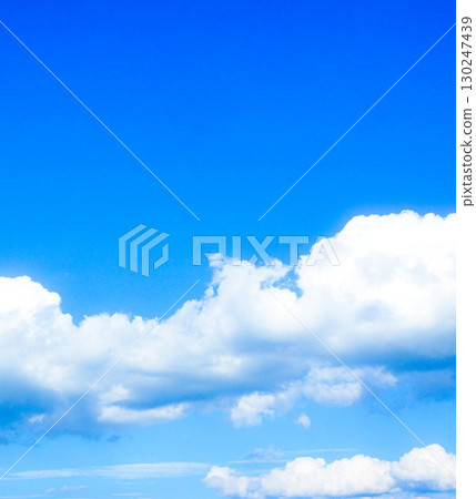 A simple landscape of blue sky and clouds 130247439