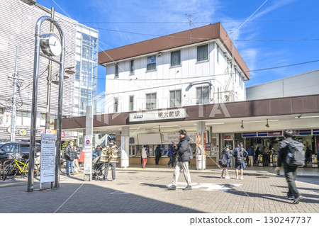 世田谷區、東京明大前站的都市景觀 130247737